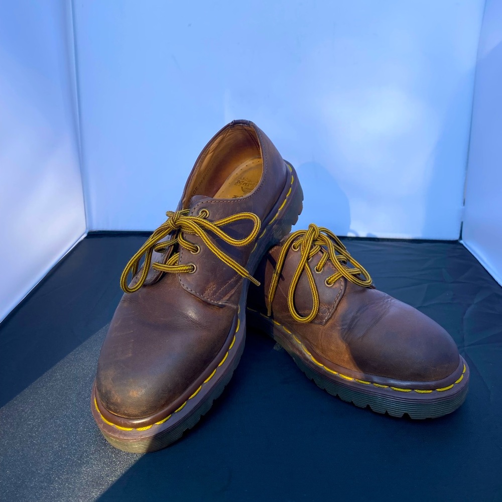 Doc Dr. Martens Brown Leather Oxford Shoes